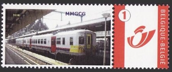 year=?, Belgian personalized stamp with 706